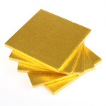 Square gold cake drums
