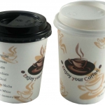 Single wall coffee cup