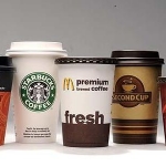Various coffee cups
