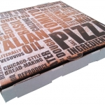 Generic TXT Print Single fold white pizza box